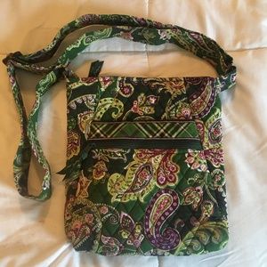 Chelsea Green Vera Bradley Cross Body Bag